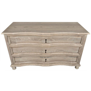 Noir Curved Front 3 Drawer Chest-Noir Furniture-Blue Hand Home