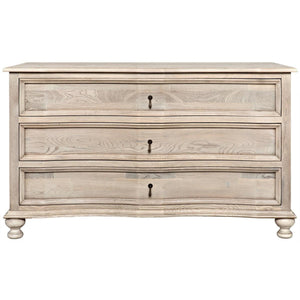 Noir Curved Front 3 Drawer Chest-Noir Furniture-Blue Hand Home