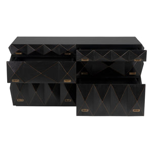 Allegra Dresser, Hand Rubbed Black-Noir Furniture-Blue Hand Home