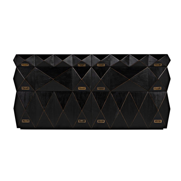 Allegra Dresser, Hand Rubbed Black-Noir Furniture-Blue Hand Home