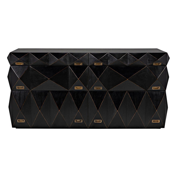 Allegra Dresser, Hand Rubbed Black-Noir Furniture-Blue Hand Home