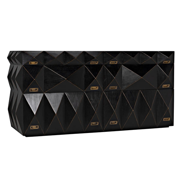 Allegra Dresser, Hand Rubbed Black-Noir Furniture-Blue Hand Home