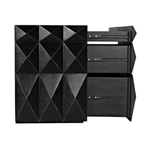 Allegra Dresser, Hand Rubbed Black-Noir Furniture-Blue Hand Home