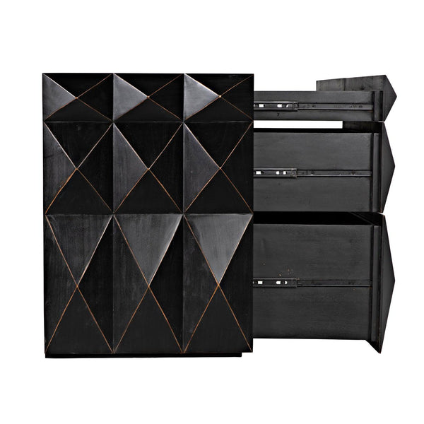 Allegra Dresser, Hand Rubbed Black-Noir Furniture-Blue Hand Home