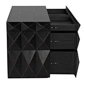 Allegra Dresser, Hand Rubbed Black-Noir Furniture-Blue Hand Home