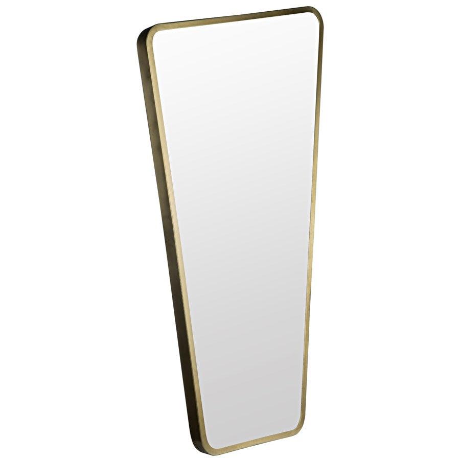 Noir Furniture Juliet Mirror, Metal w/Brass Finish-Noir Furniture-Blue Hand Home