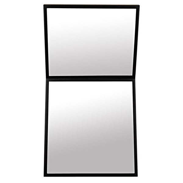 Noir Lazo Mirror, Black Steel-Noir Furniture-Blue Hand Home