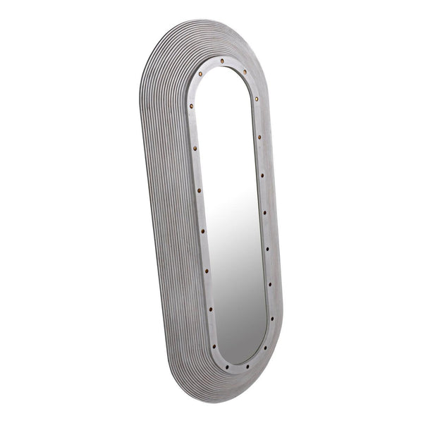 Noir Luna Mirror, White Washed-Noir Furniture-Blue Hand Home