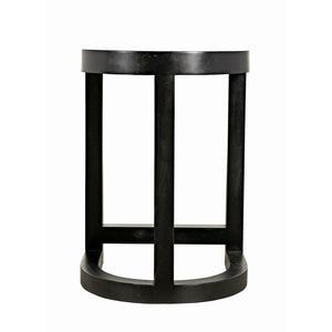 Noir Saddle Counter Stool, Hand Rubbed Black-Noir Furniture-Blue Hand Home
