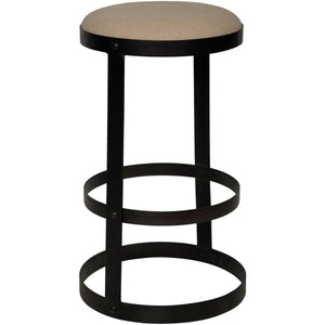 Noir Furniture Dior Bar Stool, Black Steel-Noir Furniture-Blue Hand Home