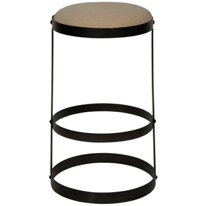 Noir Furniture Dior Bar Stool, Black Steel-Noir Furniture-Blue Hand Home