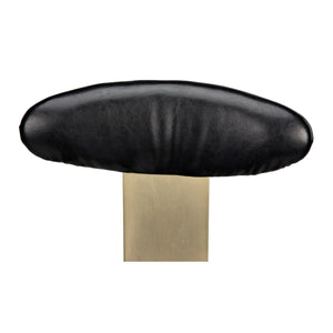 Noir Sedes Bar Stool, Steel with Brass Finish-Noir Furniture-Blue Hand Home