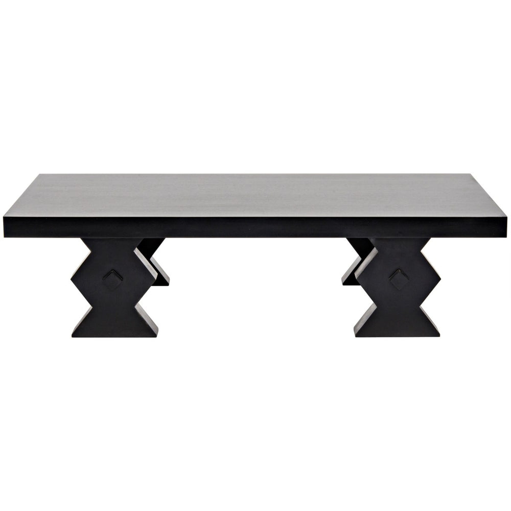 Noir Furniture Suzu Coffee Table, Hand Rubbed Black-Noir Furniture-Blue Hand Home
