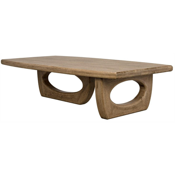Noir Furniture Douglas Coffee Table, Bleached Walnut-Noir Furniture-Blue Hand Home