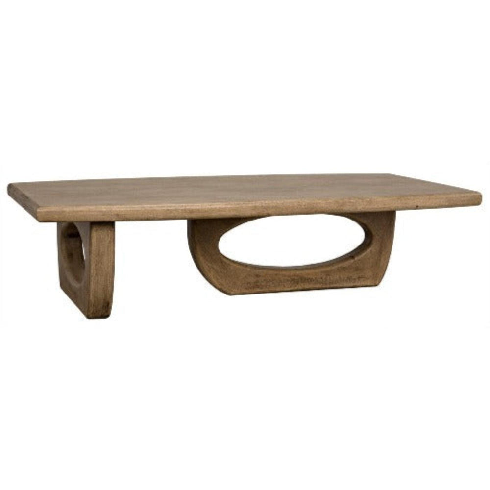 Noir Furniture Douglas Coffee Table, Bleached Walnut-Noir Furniture-Blue Hand Home