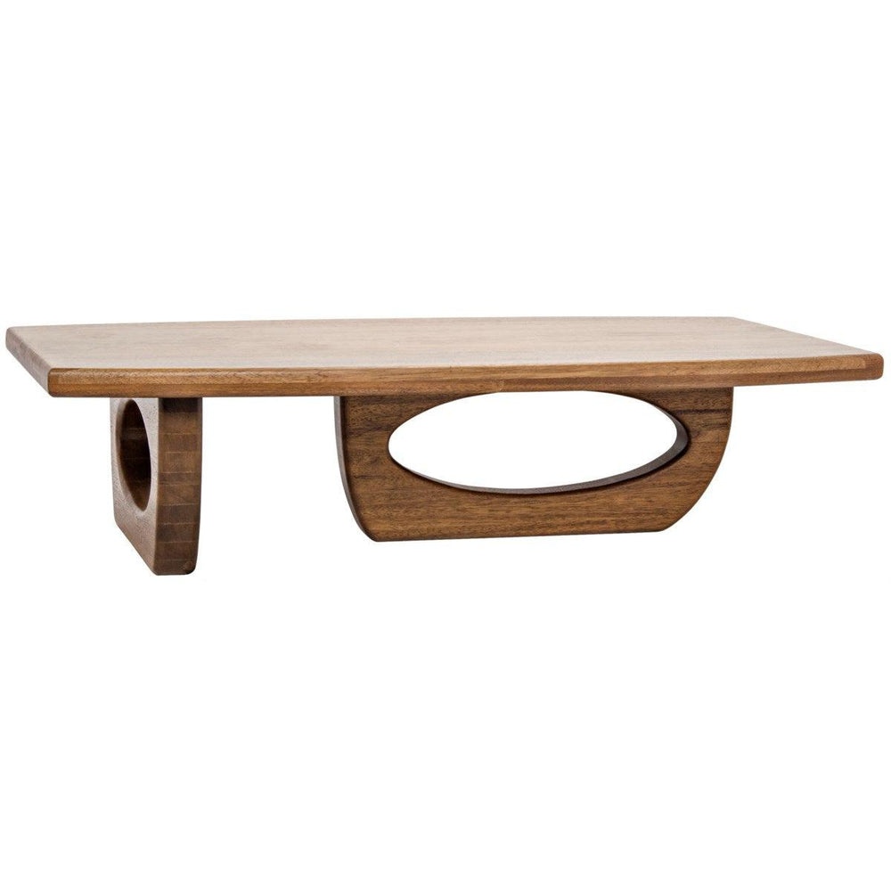 Noir Furniture Douglas Coffee Table, Dark Walnut-Noir Furniture-Blue Hand Home