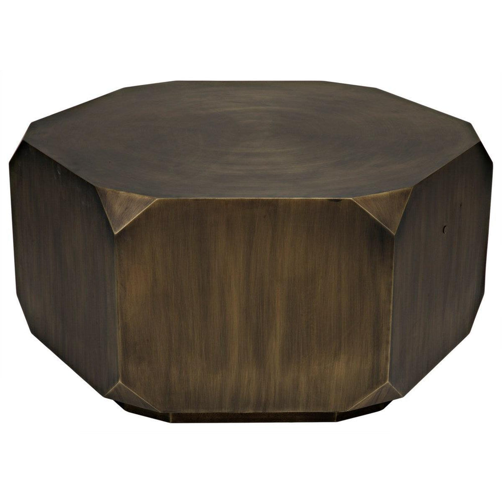 Noir Furniture Tytus Coffee Table, Metal w/Aged Brass Finish-Noir Furniture-Blue Hand Home