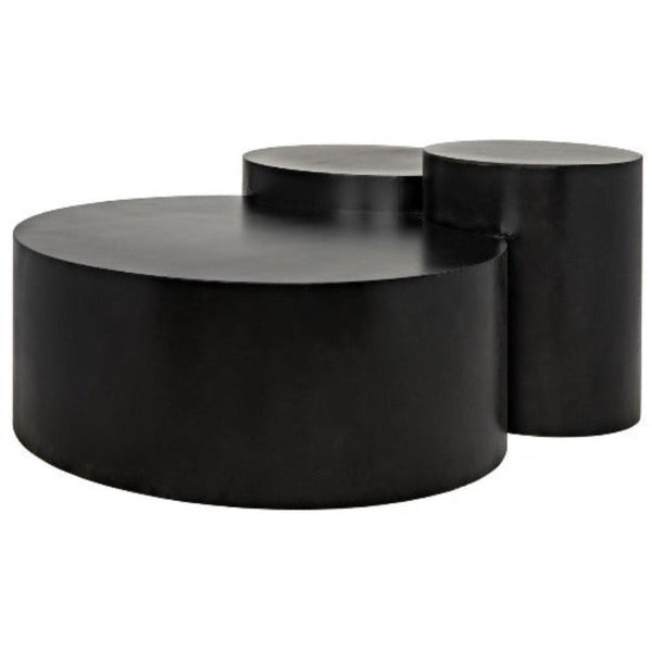 Noir Furniture Ella Coffee Table, Black Metal Finish-Noir Furniture-Blue Hand Home