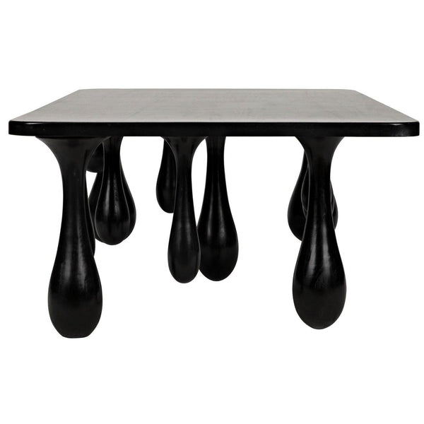 Noir Drop Coffee Table, Hand Rubbed Black-Noir Furniture-Blue Hand Home