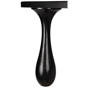 Noir Drop Coffee Table, Hand Rubbed Black-Noir Furniture-Blue Hand Home