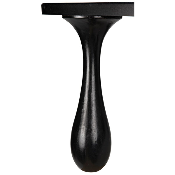 Noir Drop Coffee Table, Hand Rubbed Black-Noir Furniture-Blue Hand Home