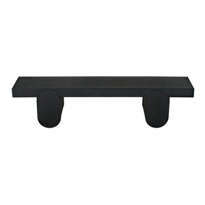 Noir Evora Coffee Table, Black Metal-Noir Furniture-Blue Hand Home