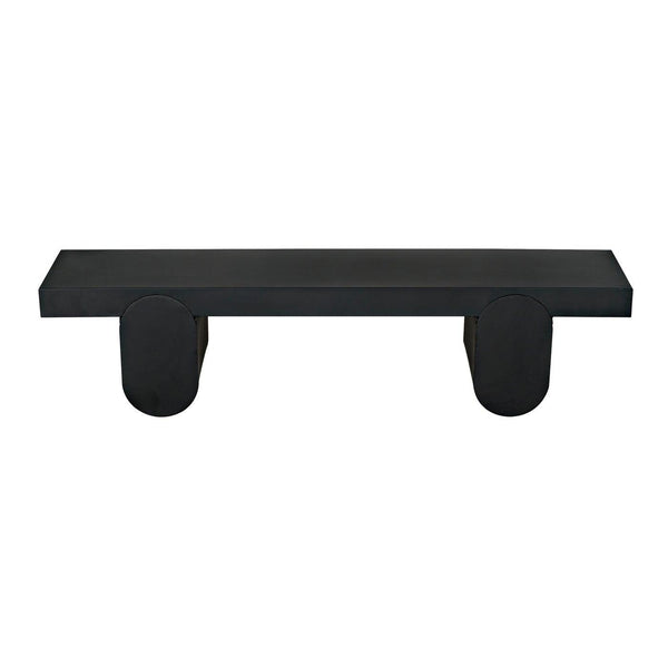 Noir Evora Coffee Table, Black Metal-Noir Furniture-Blue Hand Home
