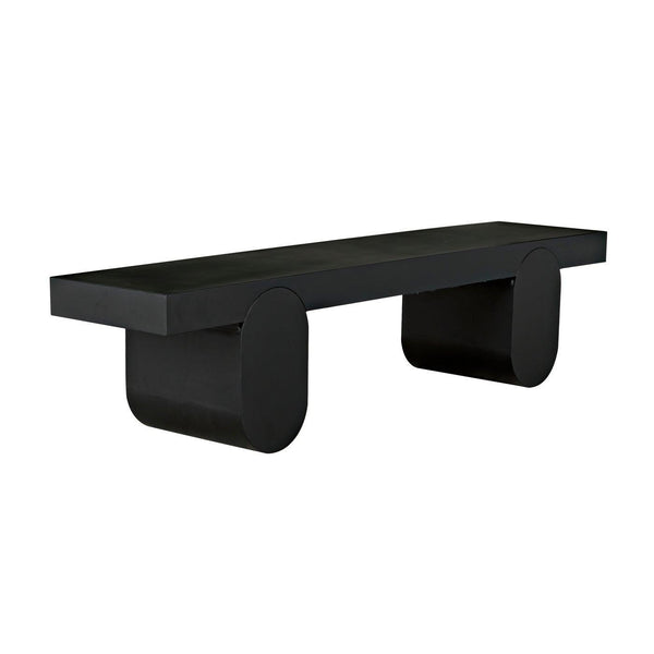 Noir Evora Coffee Table, Black Metal-Noir Furniture-Blue Hand Home