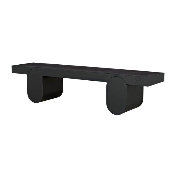 Noir Evora Coffee Table, Black Metal-Noir Furniture-Blue Hand Home