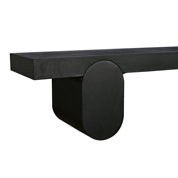 Noir Evora Coffee Table, Black Metal-Noir Furniture-Blue Hand Home