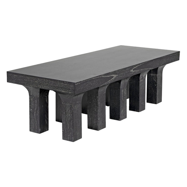 Santos Coffee Table, Cinder Black-Noir Furniture-Blue Hand Home