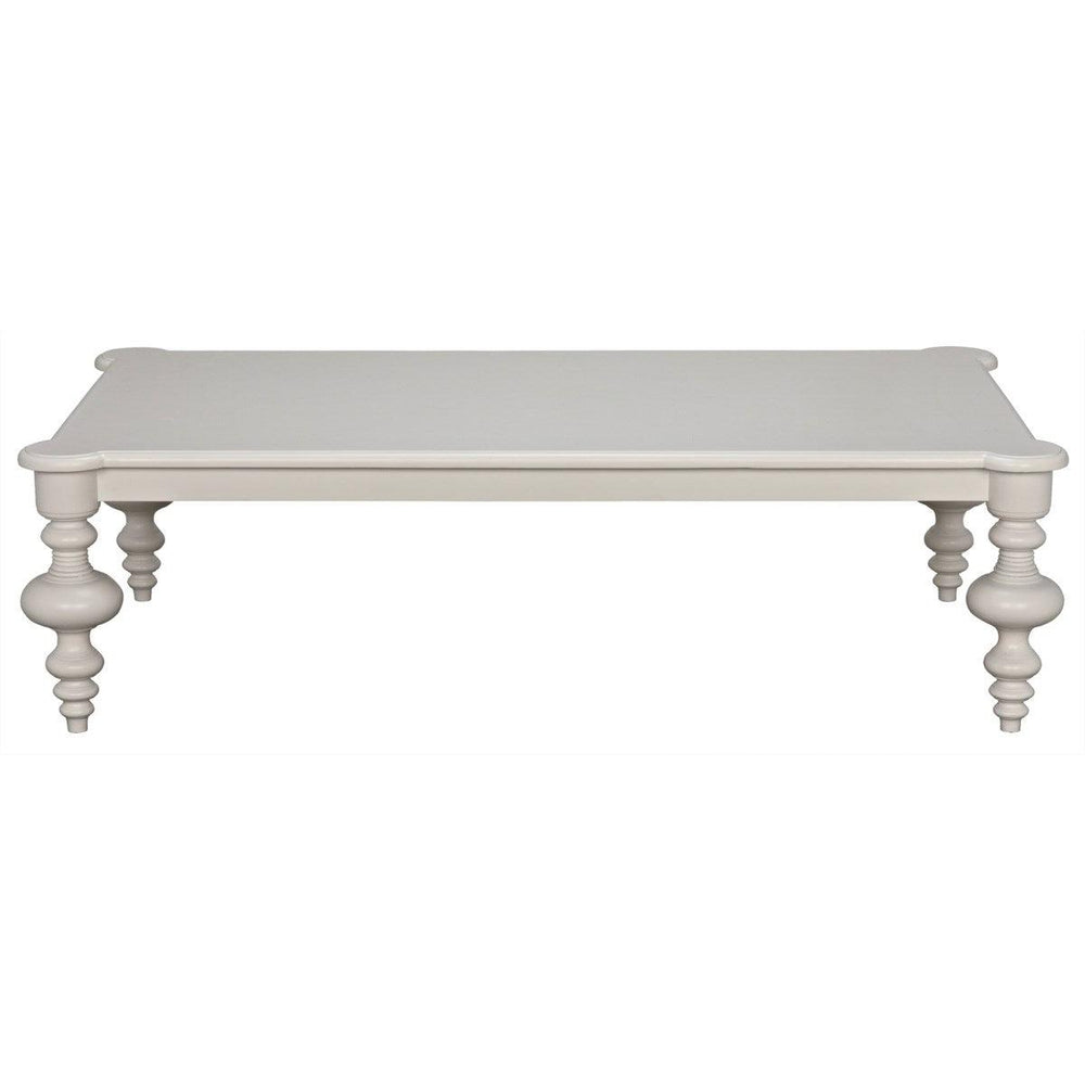 Noir Graff Coffee Table, Solid White-Noir Furniture-Blue Hand Home