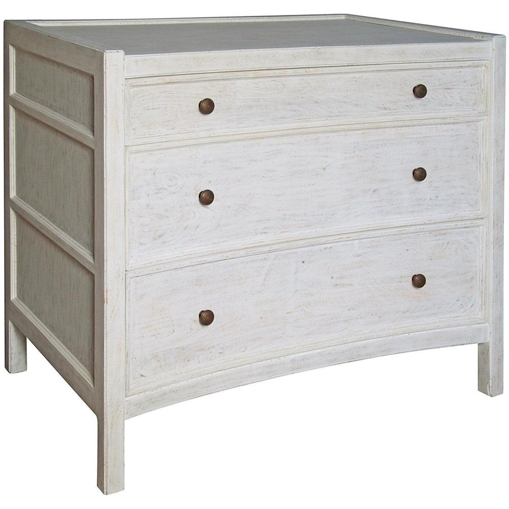 Noir Hampton Side Table, White Wash-Noir Furniture-Blue Hand Home