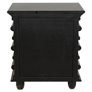 Ascona Side Table, Hand Rubbed Black-Noir Furniture-Blue Hand Home