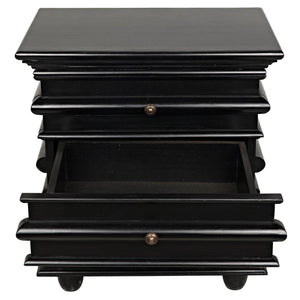 Ascona Side Table, Hand Rubbed Black-Noir Furniture-Blue Hand Home