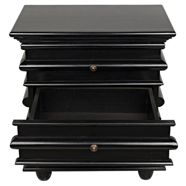 Ascona Side Table, Hand Rubbed Black-Noir Furniture-Blue Hand Home