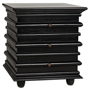Ascona Side Table, Hand Rubbed Black-Noir Furniture-Blue Hand Home
