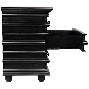 Ascona Side Table, Hand Rubbed Black-Noir Furniture-Blue Hand Home
