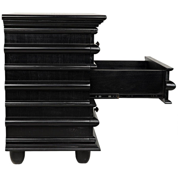 Ascona Side Table, Hand Rubbed Black-Noir Furniture-Blue Hand Home