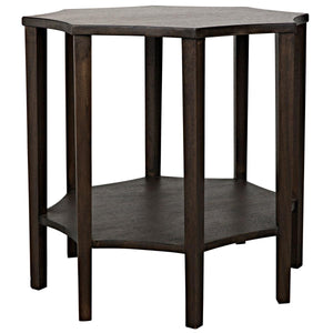 Noir Ariana Side Table, Ebony Walnut-Noir Furniture-Blue Hand Home
