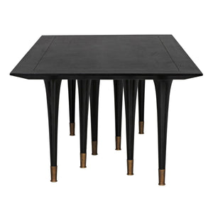 Romeo Dining Table, Hand Rubbed Black-Noir Furniture-Blue Hand Home