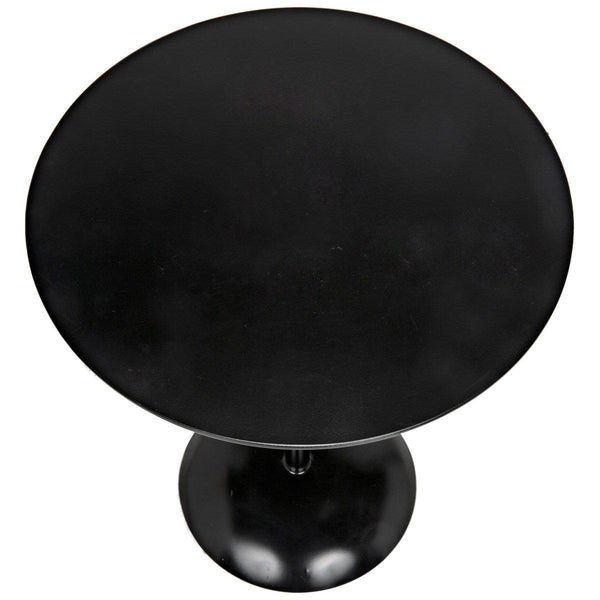 Noir Furniture Felix Side Table, Black Metal-Noir Furniture-Blue Hand Home