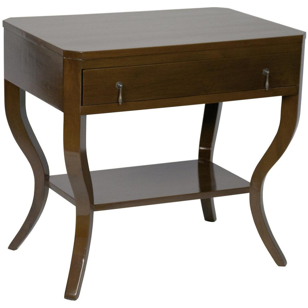 Noir Furniture Weldon Side Table, Distressed Brown-Noir Furniture-Blue Hand Home