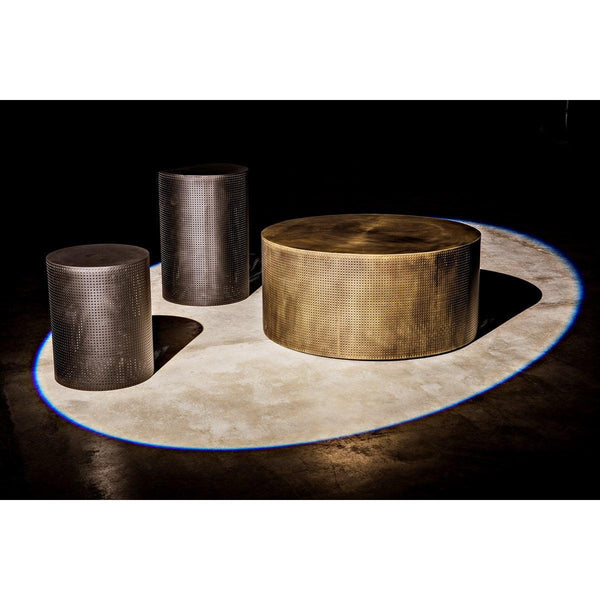 Noir Furniture Dixon Side Table, Black Metal, Small-Noir Furniture-Blue Hand Home