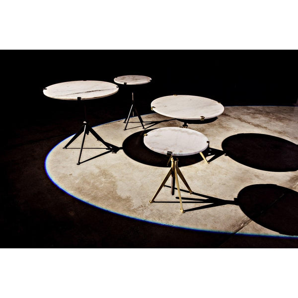 Noir Furniture Edith Adjustable Side Table, Large, Antique Brass, Metal and Quartz-Noir Furniture-Blue Hand Home