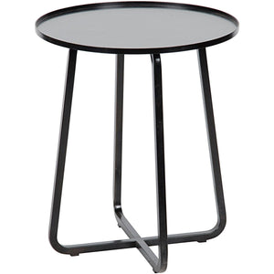 Noir Furniture Kimana Side Table, Black Metal-Noir Furniture-Blue Hand Home