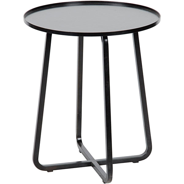 Noir Furniture Kimana Side Table, Black Metal-Noir Furniture-Blue Hand Home