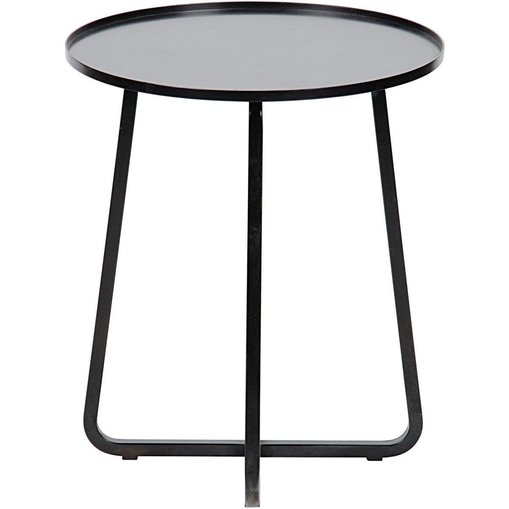 Noir Furniture Kimana Side Table, Black Metal-Noir Furniture-Blue Hand Home