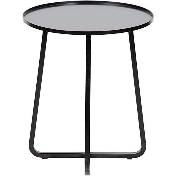 Noir Furniture Kimana Side Table, Black Metal-Noir Furniture-Blue Hand Home