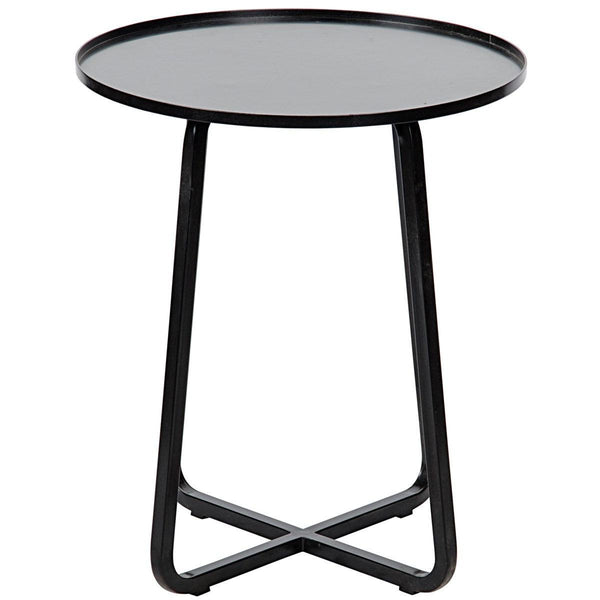 Noir Furniture Kimana Side Table, Black Metal-Noir Furniture-Blue Hand Home